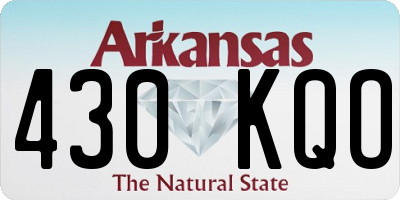AR license plate 430KQO