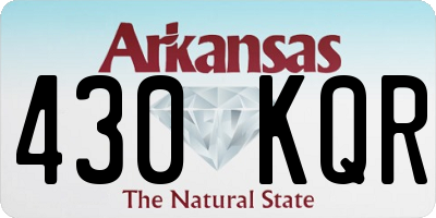 AR license plate 430KQR