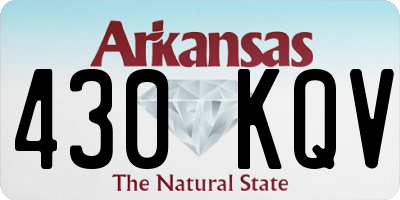 AR license plate 430KQV