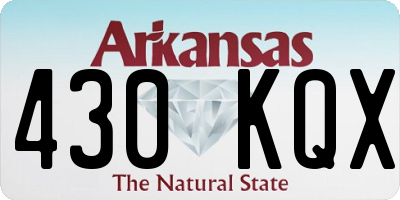 AR license plate 430KQX