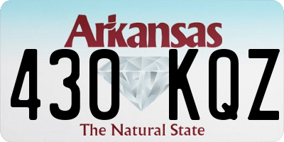 AR license plate 430KQZ