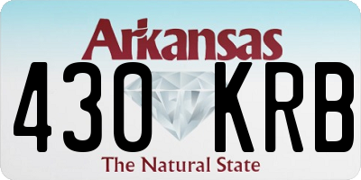 AR license plate 430KRB