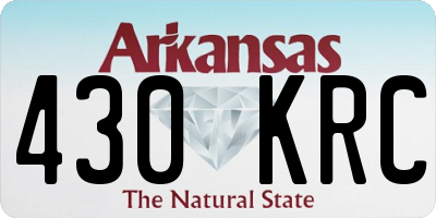 AR license plate 430KRC