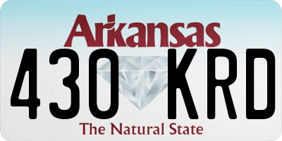 AR license plate 430KRD