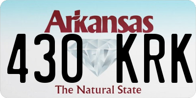 AR license plate 430KRK