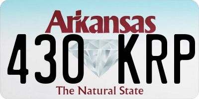 AR license plate 430KRP