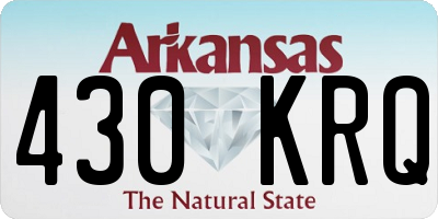 AR license plate 430KRQ