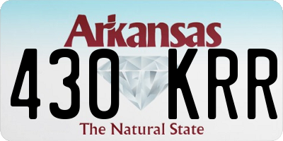 AR license plate 430KRR