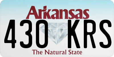 AR license plate 430KRS