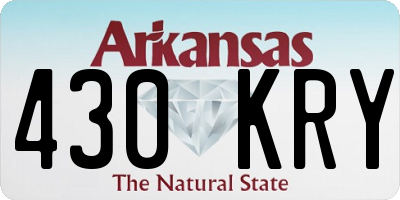 AR license plate 430KRY