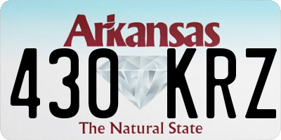 AR license plate 430KRZ