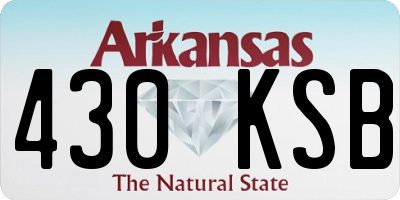 AR license plate 430KSB
