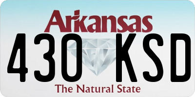 AR license plate 430KSD