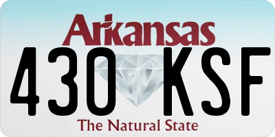 AR license plate 430KSF