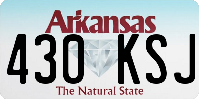 AR license plate 430KSJ