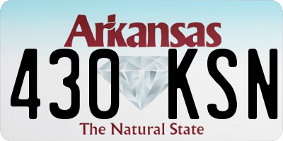 AR license plate 430KSN