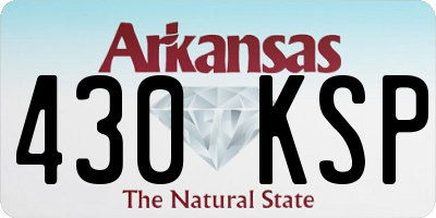 AR license plate 430KSP