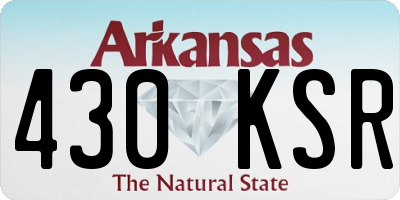 AR license plate 430KSR