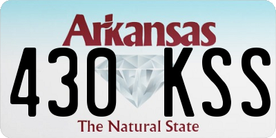 AR license plate 430KSS