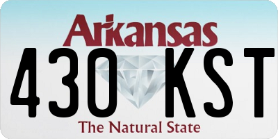 AR license plate 430KST