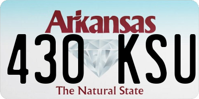 AR license plate 430KSU
