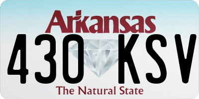 AR license plate 430KSV