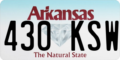 AR license plate 430KSW