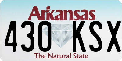 AR license plate 430KSX