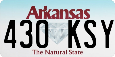 AR license plate 430KSY