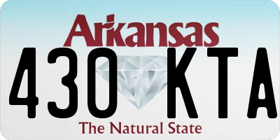 AR license plate 430KTA