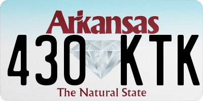 AR license plate 430KTK