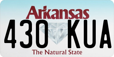 AR license plate 430KUA