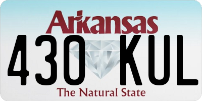 AR license plate 430KUL
