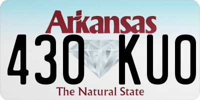 AR license plate 430KUO