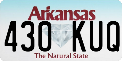 AR license plate 430KUQ