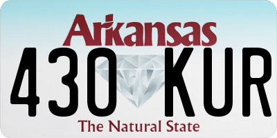 AR license plate 430KUR