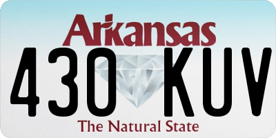 AR license plate 430KUV
