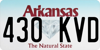 AR license plate 430KVD