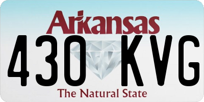 AR license plate 430KVG