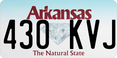 AR license plate 430KVJ