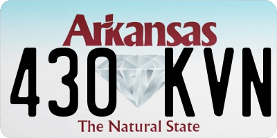 AR license plate 430KVN