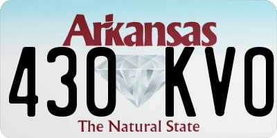 AR license plate 430KVO