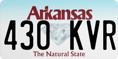 AR license plate 430KVR