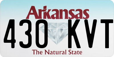 AR license plate 430KVT