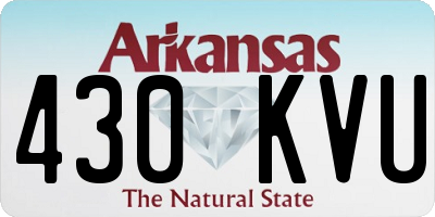 AR license plate 430KVU