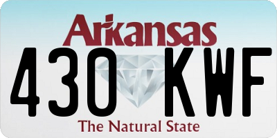 AR license plate 430KWF