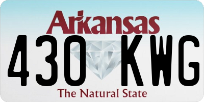 AR license plate 430KWG