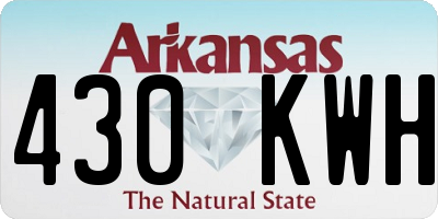 AR license plate 430KWH