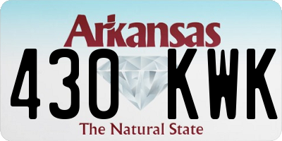 AR license plate 430KWK