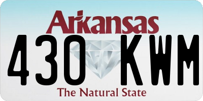 AR license plate 430KWM
